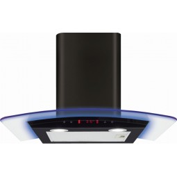 60cm Curved Glass Extractor With Edge Lighting