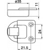 Sliding Door Hinge, Screw-Fix