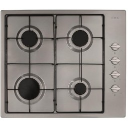 4 Burner Gas Hob, Enamel Pan Supports,Side Control