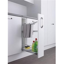 Classic base unit towel pull-out, 150mm wide, chrome