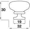 Knob Plain 30mm