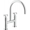 Second Nature Sinks and Taps - Lira bridge tap, Chrome