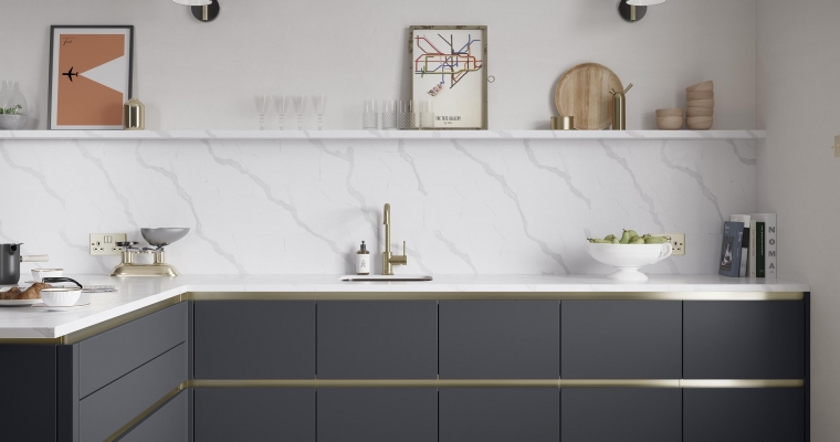 Zola Matt Handleless Indigo Blue - Stori